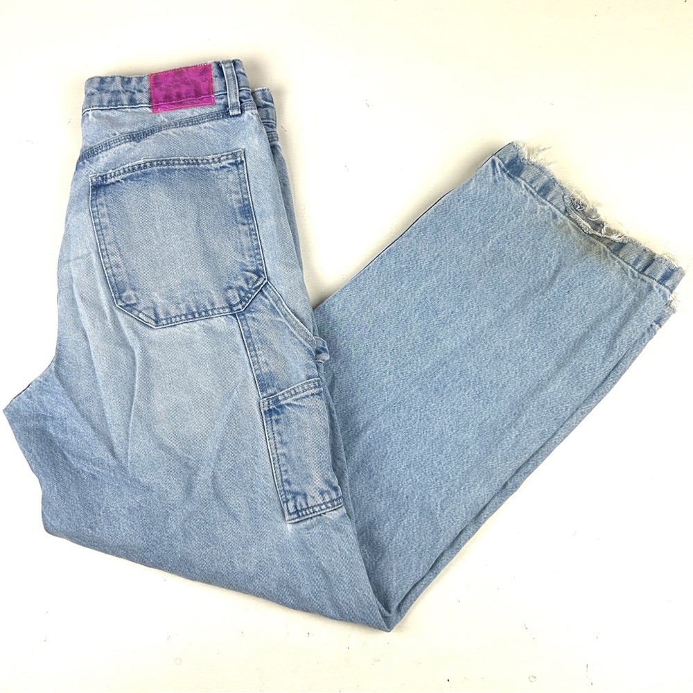Rag & Bone Kona Carpenter Jean Fits Women’s 29x31 Light Wash Wide Leg Jeans